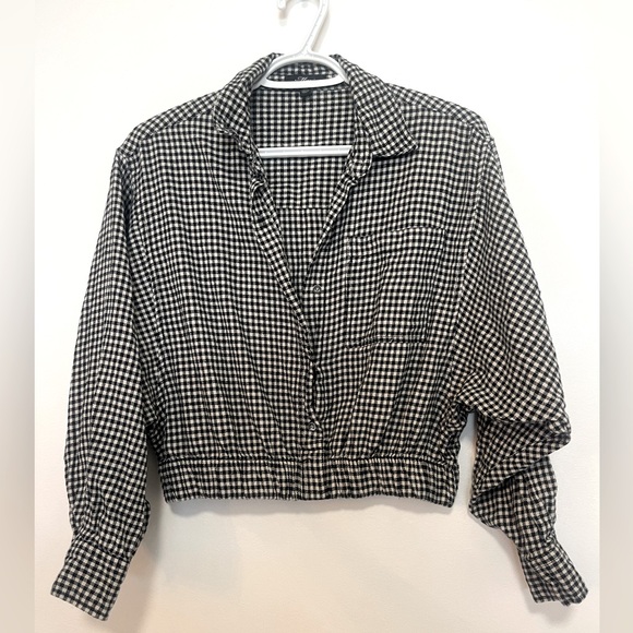 Mavi checkered / plaid cropped shirt - Picture 1 of 5
